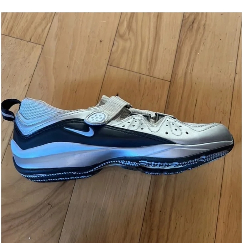 Nike Spin Trainer Cycling Shoes Grey Black -Size 7.